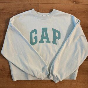 GAP Women's Cropped Crew Neck Sweatshirt Medium